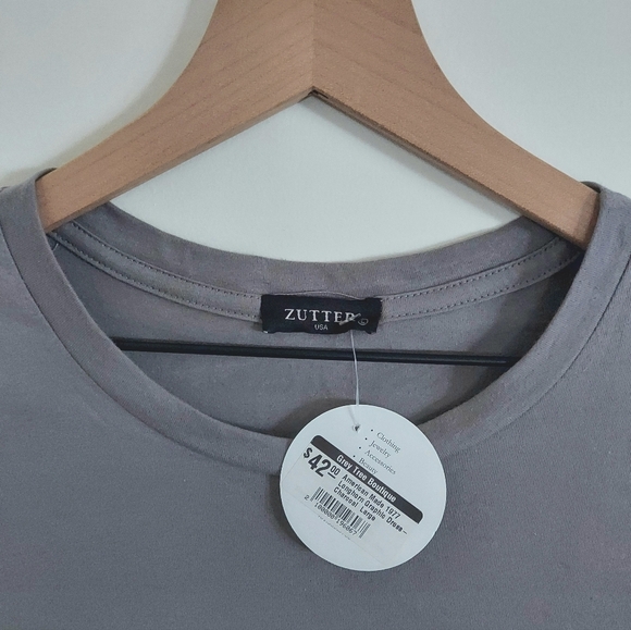 Zutter USA American Made 1977 Longhorn Graphic Dress in Charcoal - Picture 8 of 9